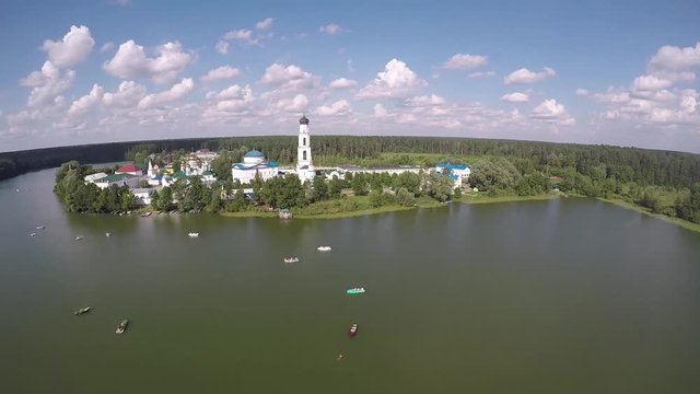Raifa Bogoroditsky Monastery Church, Kasan, Tatarstan, Russia.