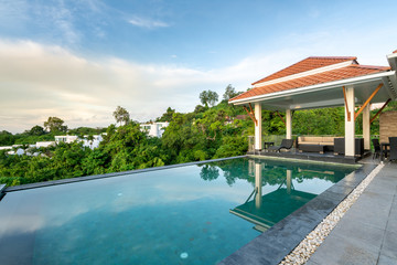 home exterior design pavilion of pool villa