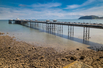 10/06/2019 Llandudno Pier in North Wales on a sunny blue sky day in early June