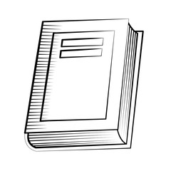 Isolated literature book design vector illustration