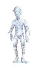 spooky halloween mummy man