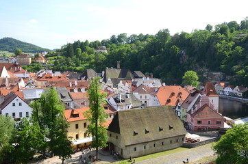 Fototapeta na wymiar View of Cesky Krumlov in the Czech Republic