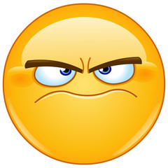 grumpy emoticon