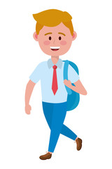 Boy kid of school design