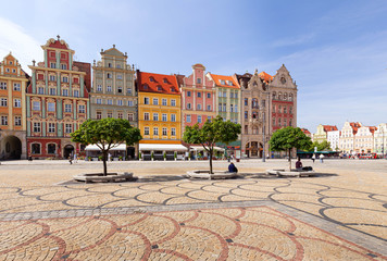 Wroclaw. the main market in the old town