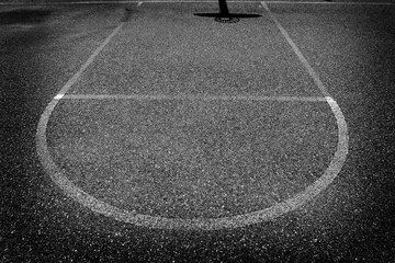 Urban Basketball Shadow Aspalt Sports Competition