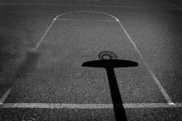 Urban Basketball Shadow Aspalt Sports Competition © Lane Erickson