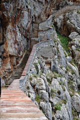 Sardinien Fußweg zur Grotta di Nettuno von oben