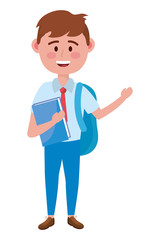 Boy kid of school design