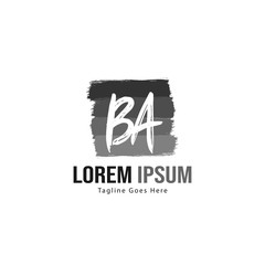 BA Letter Logo Design. Creative Modern BA Letters Icon Illustration
