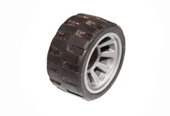 car wheel isolated on white background