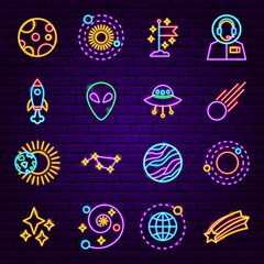 Cosmic Neon Icons