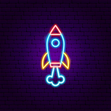 Rocket Neon Label