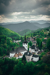 Spania dolina church, Slovakia, summer, edit space © kovop58