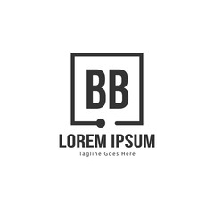 BB Letter Logo Design. Creative Modern BB Letters Icon Illustration