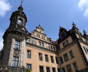 Fototapeta na wymiar Achteckiger Hausmannturm des Residenzschlosses