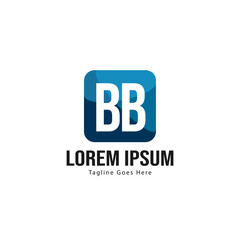 BB Letter Logo Design. Creative Modern BB Letters Icon Illustration