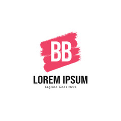 BB Letter Logo Design. Creative Modern BB Letters Icon Illustration
