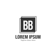 Fototapeta premium BB Letter Logo Design. Creative Modern BB Letters Icon Illustration