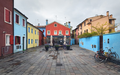 Colorfull patio in the centre of Caorle
