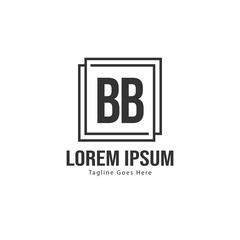 BB Letter Logo Design. Creative Modern BB Letters Icon Illustration