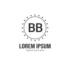 BB Letter Logo Design. Creative Modern BB Letters Icon Illustration