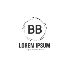 BB Letter Logo Design. Creative Modern BB Letters Icon Illustration