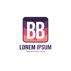 BB Letter Logo Design. Creative Modern BB Letters Icon Illustration