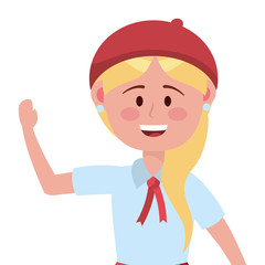 Girl kid of school design