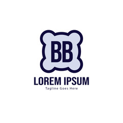 BB Letter Logo Design. Creative Modern BB Letters Icon Illustration