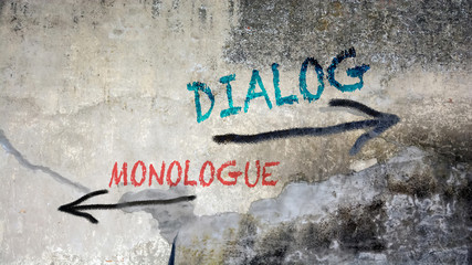 Wall Graffiti to Dialog versus Monologue
