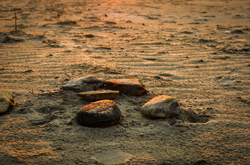 stones in the water
