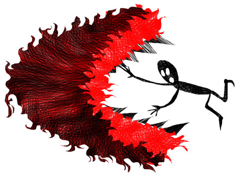 illustration nightmare monster