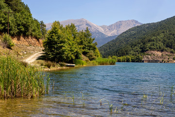 The lake Doxa (Greece, region Corinthia, Peloponnese)