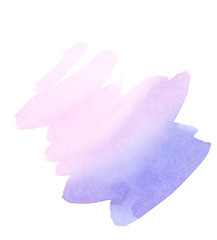 background pink and lilac watercolor brush stroke