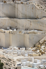 marble blocks in mine