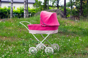 A kids dolls pram