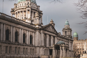 Fototapeta na wymiar Belfast City Hall - Northern Ireland, UK - April 2019
