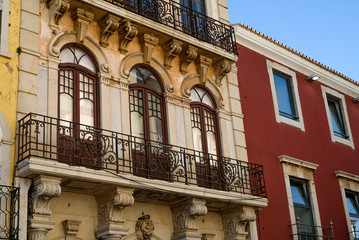 Obraz premium old architecture facade in Faro,Portugal