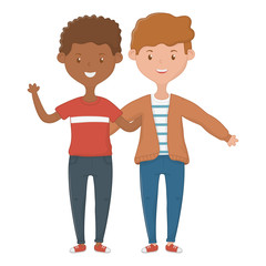 Fototapeta premium Teenage friends design vector illustration