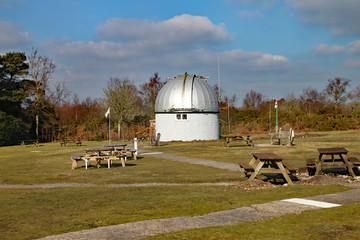 The Norman Lockyer Observatory near Sidmouth in Devon. Lockyer was an amateur astronomer and is part credited with the discovery of Helium on the sun