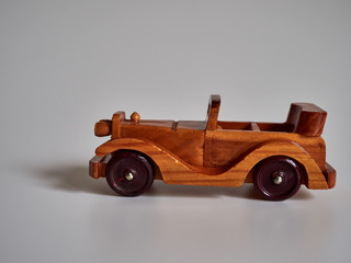 wooden toy car