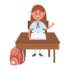 Girl kid of school design