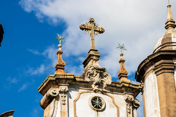 Fototapeta na wymiar city ​​landscape Ouro Preto, Brazil - MG, historic Brazilian city.