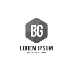 BG Letter Logo Design. Creative Modern BG Letters Icon Illustration