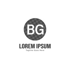 BG Letter Logo Design. Creative Modern BG Letters Icon Illustration