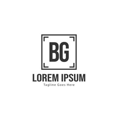 BG Letter Logo Design. Creative Modern BG Letters Icon Illustration