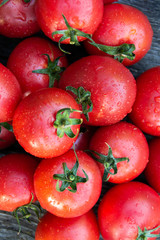 Fresh ripe washed tomatoes