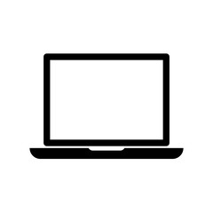 Laptop icon flat vector illustration design