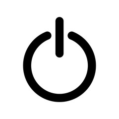 Power icon flat vector illustration design
